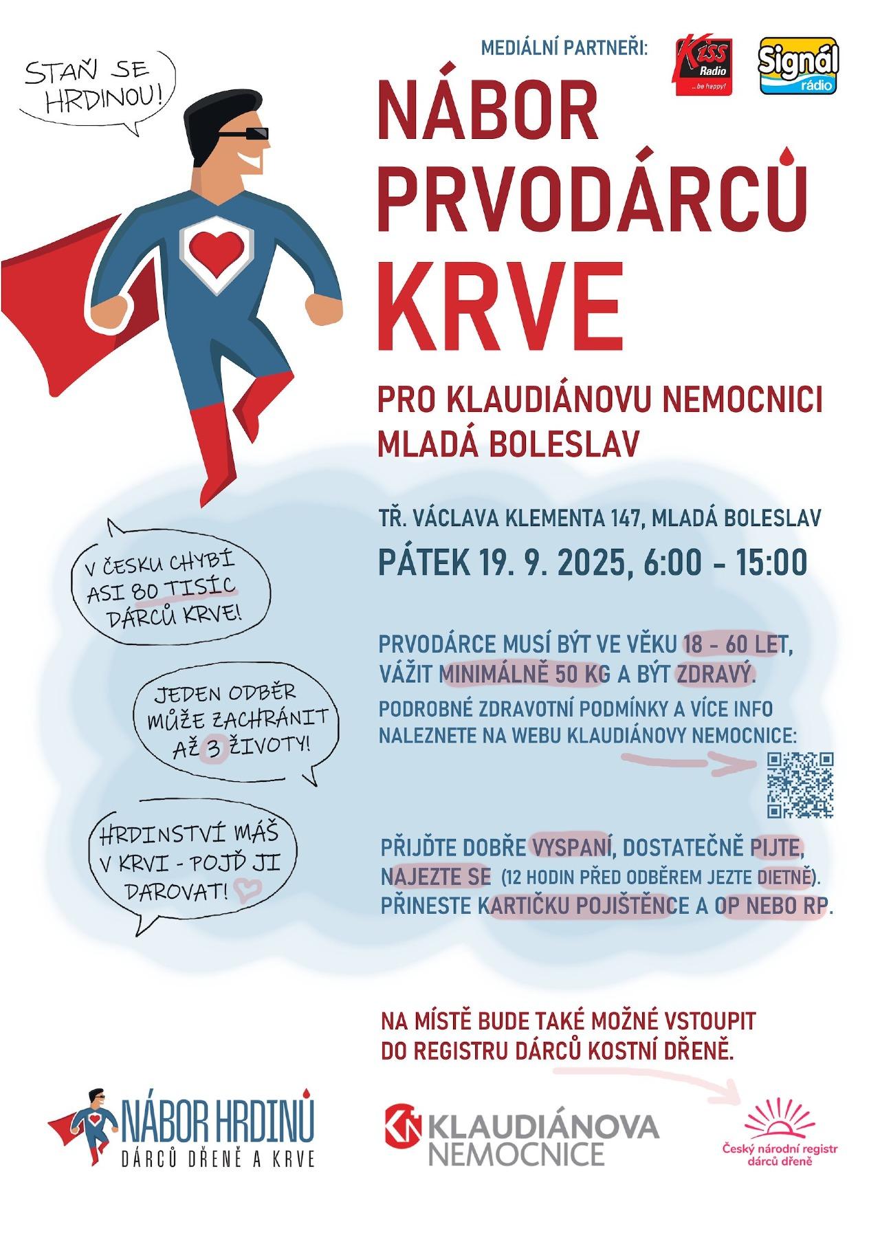 Staňte se novým dárcem krve!