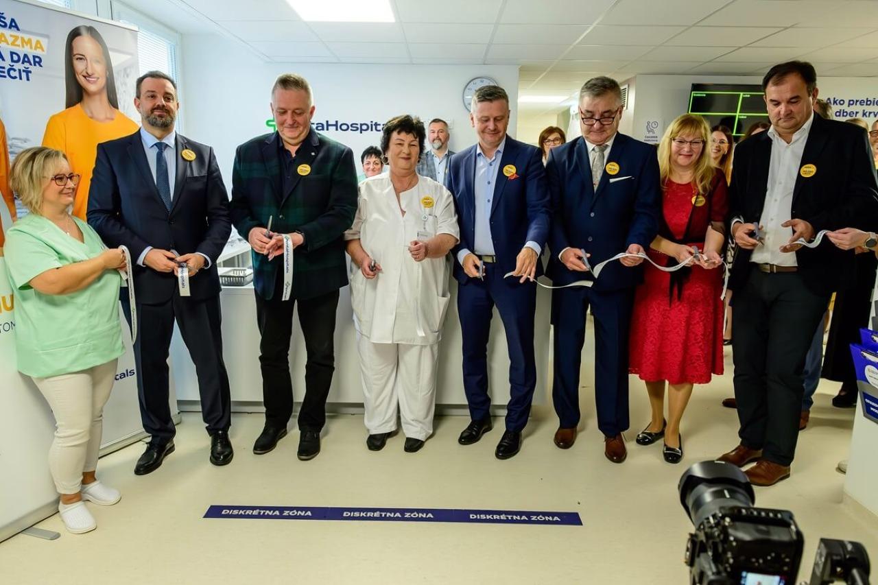 Humenská nemocnica otvorila darcovské centrum rozšírené o odbery krvnej plazmy