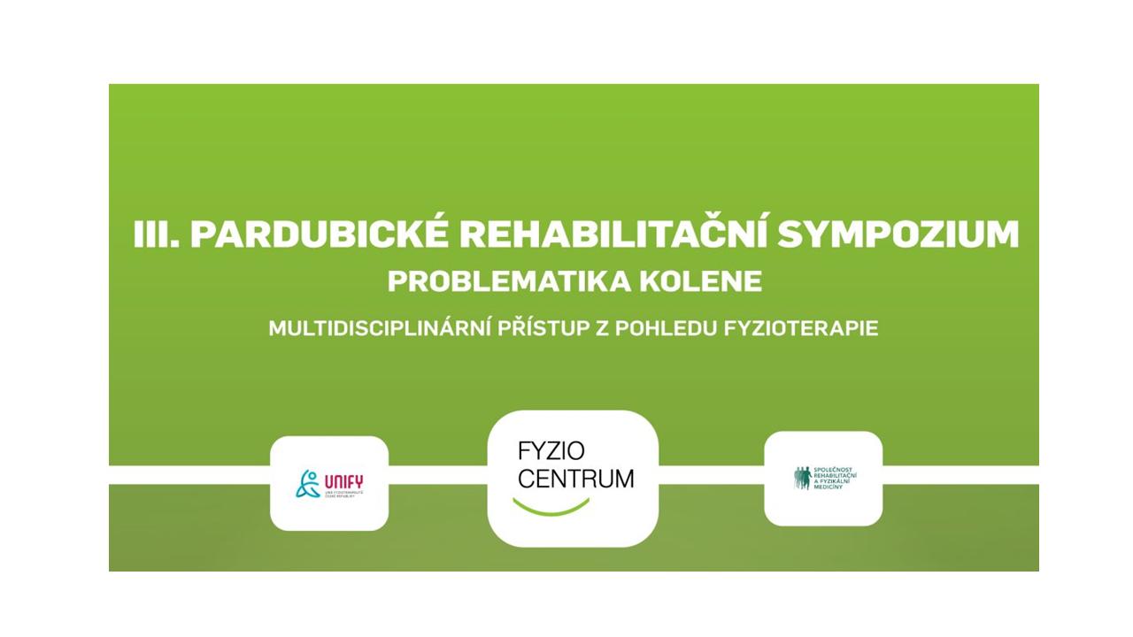 III. Pardubické rehabilitační sympozium